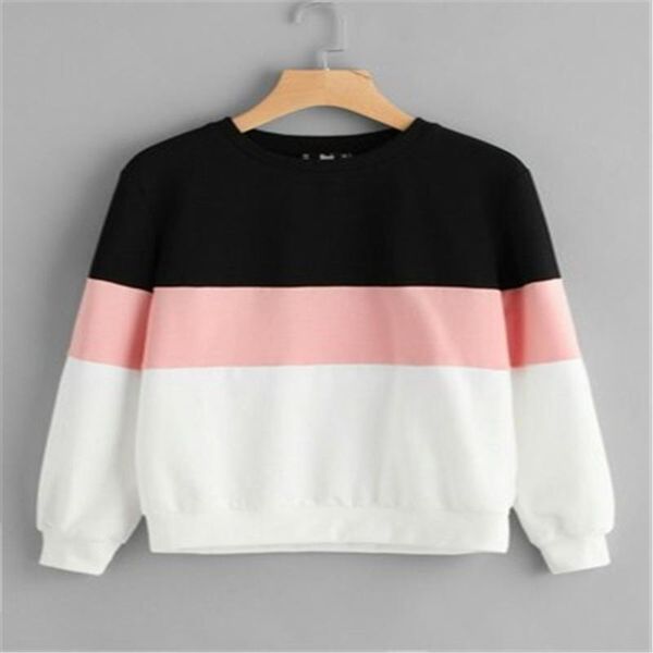 women's t-shirt style street comfortable mosaic color hooded long sleeve jacket in stock, White
women's t-shirt style street comfortable mosaic color hooded long sleeve jacket in stock, White