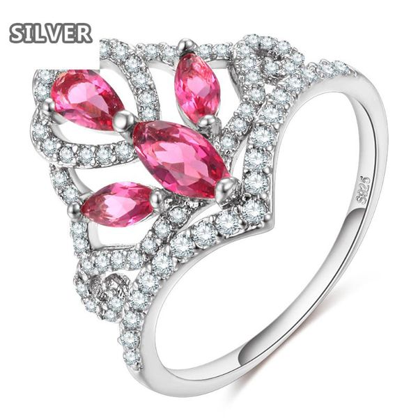cluster rings 2 colors 925 silver fashion crown rose gold ring vintage pink cz geometric platinum jewelry party finger wedding women gift, Golden;silver
cluster rings 2 colors 925 silver fashion crown rose gold ring vintage pink cz geometric platinum jewelry party finger wedding women gift, Golden;silver