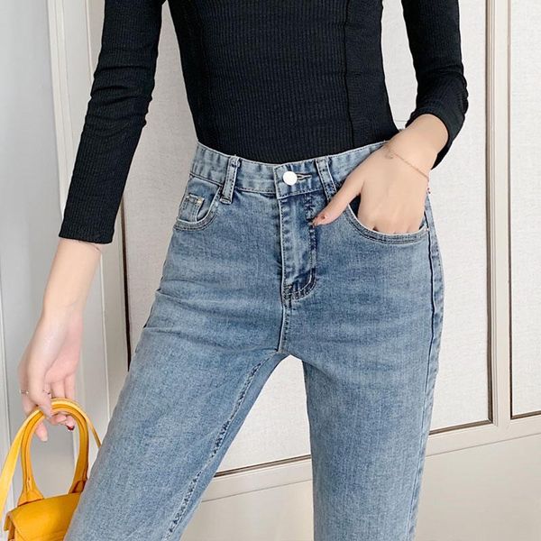 women's jeans female high waist spring style elegant loose thin straight casual pants elastic plus size woman 2021, Blue
women's jeans female high waist spring style elegant loose thin straight casual pants elastic plus size woman 2021, Blue