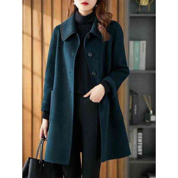 2021 autumn and winter fashion wool coat women's korean version loose thin double-sided ni medium long, Black
2021 autumn and winter fashion wool coat women's korean version loose thin double-sided ni medium long, Black