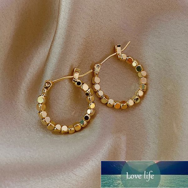 new korean style metal ball hoop earrings vintage gold color hollow out statement earrings for women fashion party jewelry  factory price ex, Golden;silver
new korean style metal ball hoop earrings vintage gold color hollow out statement earrings for women fashion party jewelry  factory price ex, Golden;silver