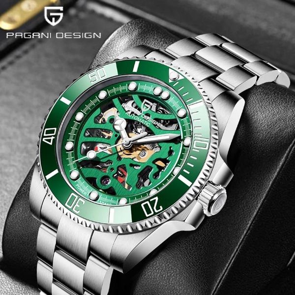 wristwatches pagani design 2021 brand men's automatic mechanical watch military sports 100m waterproof casual fashion hollow, Slivery;brown
wristwatches pagani design 2021 brand men's automatic mechanical watch military sports 100m waterproof casual fashion hollow, Slivery;brown