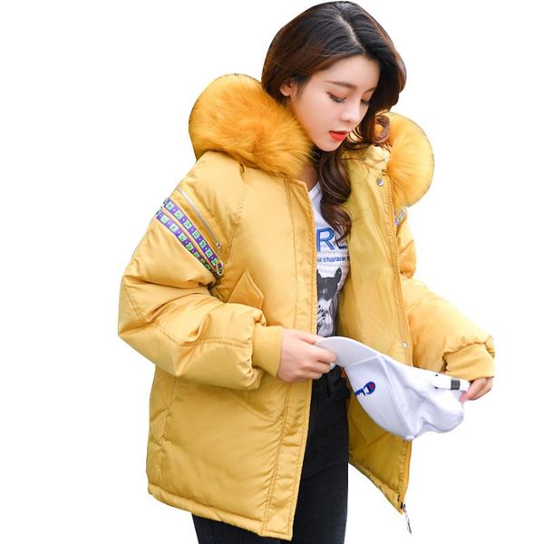 women's trench coats warm winter jacket 2021 large fur collar hat thick loose coat women parka cotton padded outwear female chaqueta mu, Tan;black
women's trench coats warm winter jacket 2021 large fur collar hat thick loose coat women parka cotton padded outwear female chaqueta mu, Tan;black