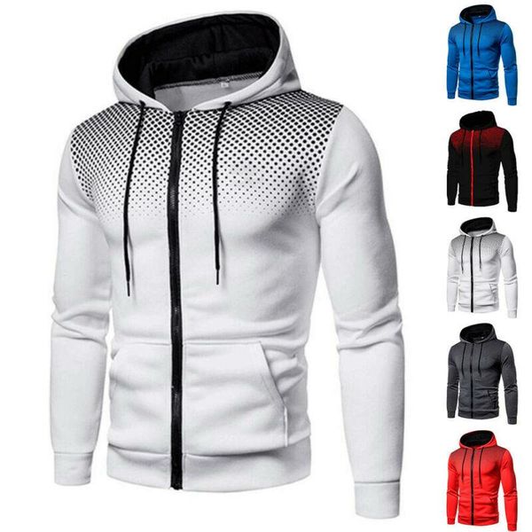 men's hoodies & sweatshirts mens sports sweatshirt casual coat zipper up polka dot printed long sleeve hooded drawstring pockets fashio, Black
men's hoodies & sweatshirts mens sports sweatshirt casual coat zipper up polka dot printed long sleeve hooded drawstring pockets fashio, Black