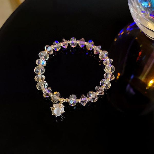 beaded, strands 2021 shining crystal beads cat's eye stone pendant korean bracelets for women girls wedding party fashion jewelry ybr39, Black
beaded, strands 2021 shining crystal beads cat's eye stone pendant korean bracelets for women girls wedding party fashion jewelry ybr39, Black