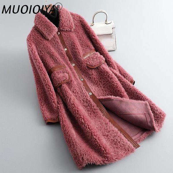 women's fur & faux coats elegant sheep shearing coat female winter 2022 long 100% real wool jacket korean casaco feminino gxy887, Black
women's fur & faux coats elegant sheep shearing coat female winter 2022 long 100% real wool jacket korean casaco feminino gxy887, Black