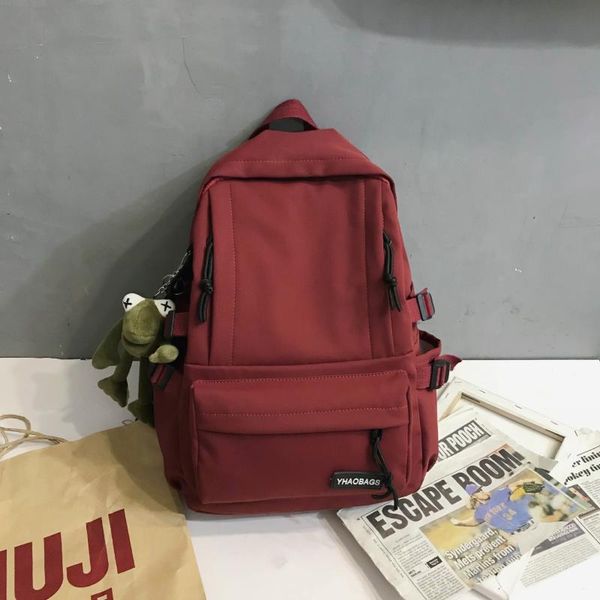 backpack travel casual simple solid color waterproof large-capacity high school student bag short-distance
backpack travel casual simple solid color waterproof large-capacity high school student bag short-distance