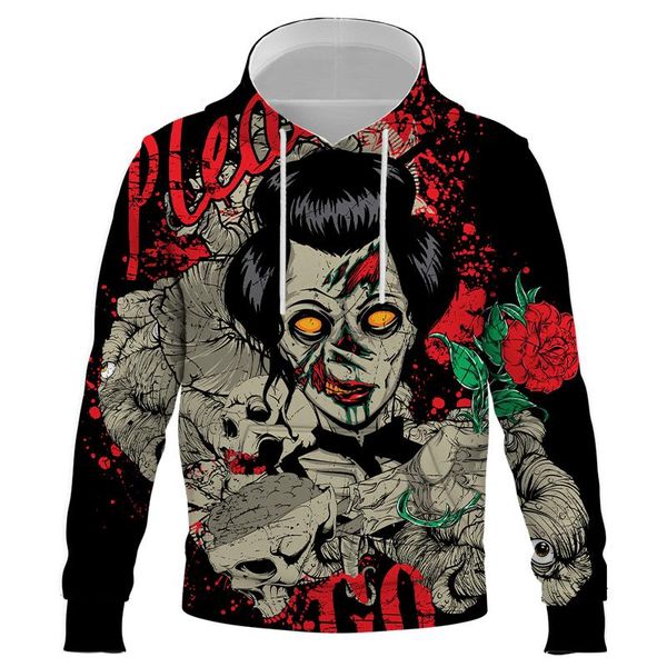 men's hoodies & sweatshirts 2021 terror skull 3d printed hoodie teens fashion hooded men women casual oversized clothing, Black
men's hoodies & sweatshirts 2021 terror skull 3d printed hoodie teens fashion hooded men women casual oversized clothing, Black