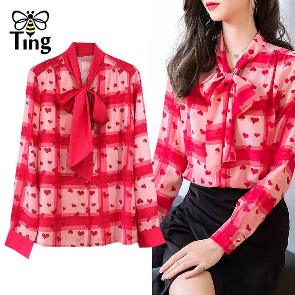 vintage elegant bowknot collar heart love print casual blouses women work blusas spring summer button up chiffon shirts 210513, White
vintage elegant bowknot collar heart love print casual blouses women work blusas spring summer button up chiffon shirts 210513, White