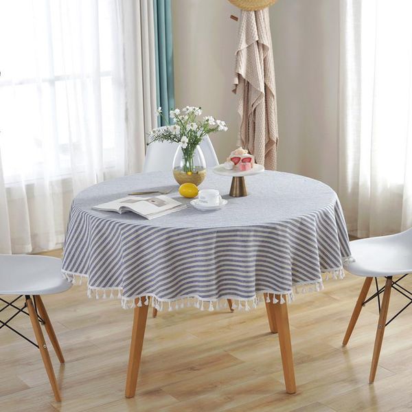 striped round tablecloth tassel tea table cover picnic cloth blue background pink decor waterproof oilproof
striped round tablecloth tassel tea table cover picnic cloth blue background pink decor waterproof oilproof