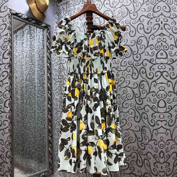 dress seqinyy 100% cotton summer spring fashion design feminine runway of green fruit leaves to casual elastic waistline, Black;gray
dress seqinyy 100% cotton summer spring fashion design feminine runway of green fruit leaves to casual elastic waistline, Black;gray