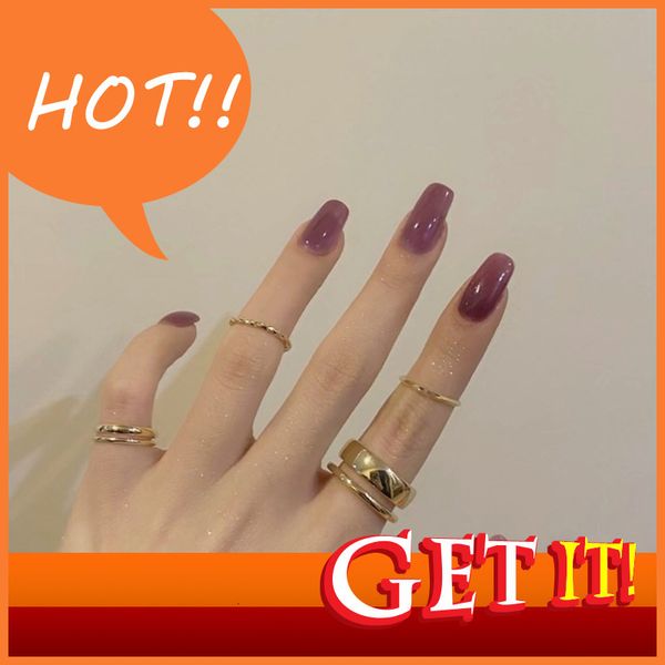 hand nail stylist decorated diy nina 188 jelly purple medium and long fake nail pieces wear patches finished 24, Red;gold
hand nail stylist decorated diy nina 188 jelly purple medium and long fake nail pieces wear patches finished 24, Red;gold