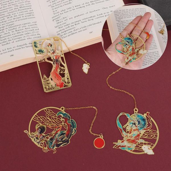 bookmark retro metal brass tassel pendant dunhuang mural chinese style book clip pagination mark stationery gift school supplies
bookmark retro metal brass tassel pendant dunhuang mural chinese style book clip pagination mark stationery gift school supplies
