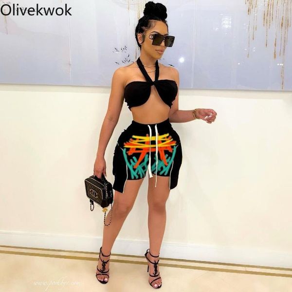 women's tracksuits olivekwok 2021 summer women sets sleeveless fashion print leisure two-piece suit street night outfits, Gray
women's tracksuits olivekwok 2021 summer women sets sleeveless fashion print leisure two-piece suit street night outfits, Gray