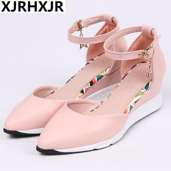 women sandals 2021 loafers summer casual shoes pointed toe wedges heel ladies sandalias mujer, Black
women sandals 2021 loafers summer casual shoes pointed toe wedges heel ladies sandalias mujer, Black