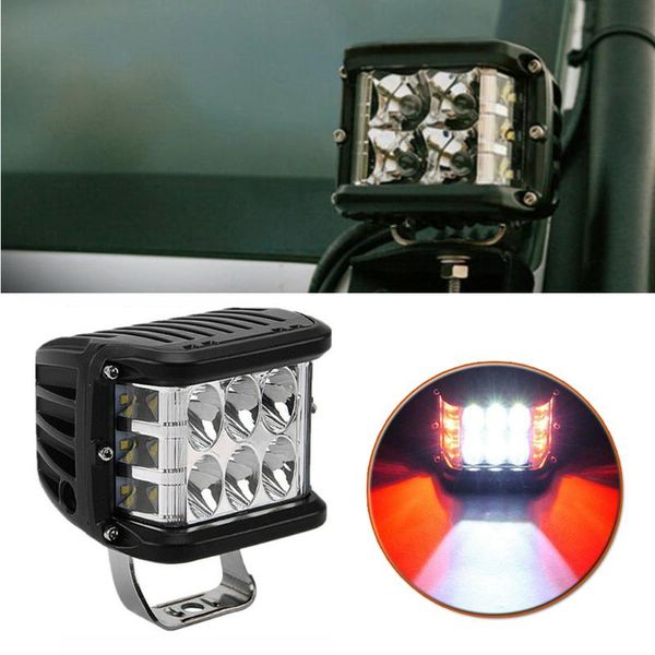 working light 45w work 9000lm beam dc10-48v shooter side white+red 12led durable 
working light 45w work 9000lm beam dc10-48v shooter side white+red 12led durable