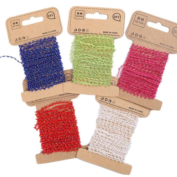yarn 5 yards of crystal beads thread diy creative hand-woven clothing shoes and hats decorative accessories rope, Black;white
yarn 5 yards of crystal beads thread diy creative hand-woven clothing shoes and hats decorative accessories rope, Black;white