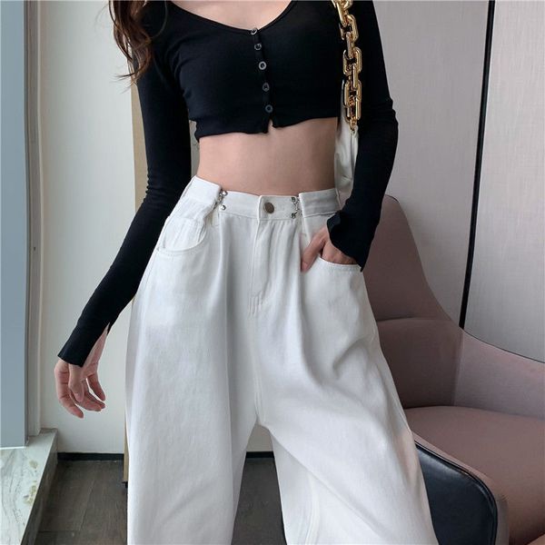 high waist black white for women fashion wide leg denim streetwear vintage mom jeans harajuku boyfriend straight pants, Blue
high waist black white for women fashion wide leg denim streetwear vintage mom jeans harajuku boyfriend straight pants, Blue