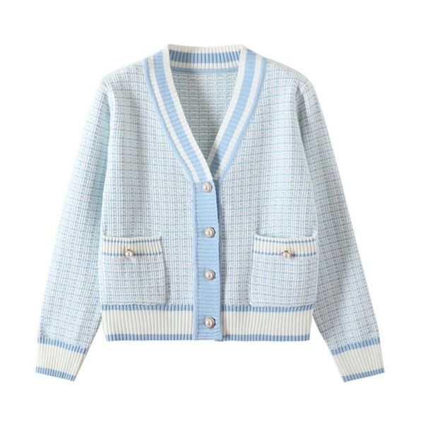 women's knits & tees quanss 2021 korean fashion plaid short cardigan v neck knitted sweater coat female autumn winter casual vintag kni, White
women's knits & tees quanss 2021 korean fashion plaid short cardigan v neck knitted sweater coat female autumn winter casual vintag kni, White