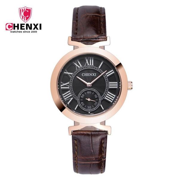 wristwatches luxury woman watches brand chenxi gold case dress women quartz leather strap wristwatch elegant waterproof lady clock pengnatat, Slivery;brown
wristwatches luxury woman watches brand chenxi gold case dress women quartz leather strap wristwatch elegant waterproof lady clock pengnatat, Slivery;brown