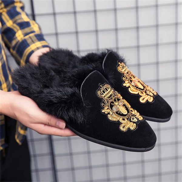 slippers autumn winter women's fashion half-support shoes large-size warmth couples leisure footwear cotton, Black
slippers autumn winter women's fashion half-support shoes large-size warmth couples leisure footwear cotton, Black