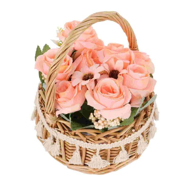 decorative flowers & wreaths 1pc practical pastoral style basket with fake wedding prop (rose)
decorative flowers & wreaths 1pc practical pastoral style basket with fake wedding prop (rose)
