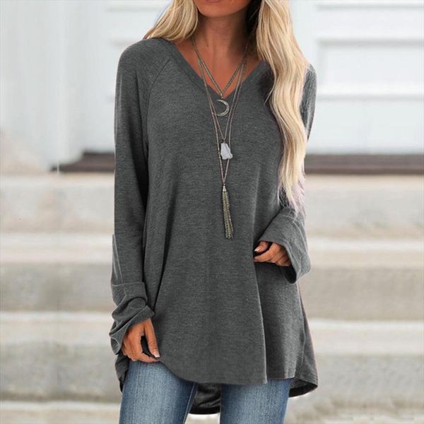 fashion loose v neck womens shirt plus size casual winter solid bottom female women long sleeve blusas pullover, White
fashion loose v neck womens shirt plus size casual winter solid bottom female women long sleeve blusas pullover, White