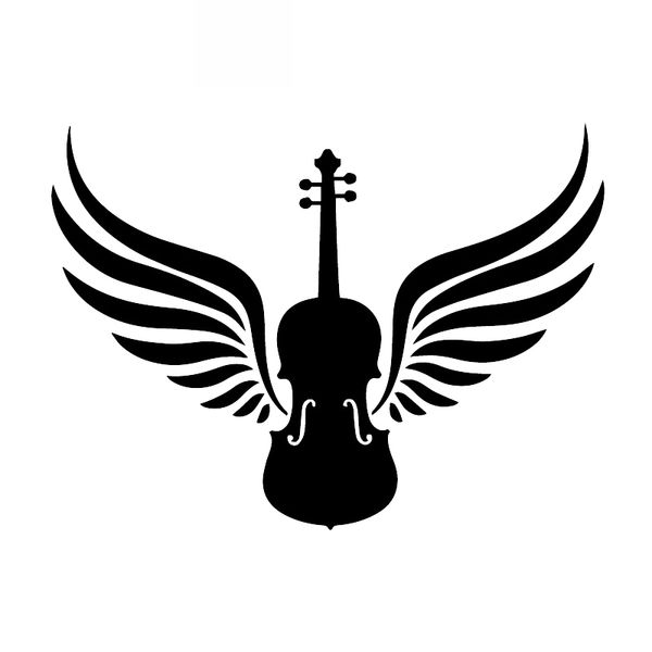 wing violin music decoration car sticker motorcycle sticker pvc motorcycle car decal sticker, black/white, 17cm x 13cm
wing violin music decoration car sticker motorcycle sticker pvc motorcycle car decal sticker, black/white, 17cm x 13cm