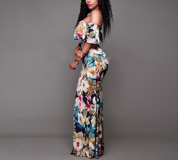boho maxi summer style women dress off shoulder ruffled floral print backless long dresses feminine floor length gown, Black;gray
boho maxi summer style women dress off shoulder ruffled floral print backless long dresses feminine floor length gown, Black;gray