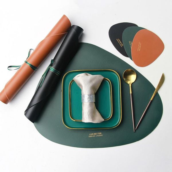 table runner tableware pad placemats mat pu leather heat insulation non-slip disc placemat for decor
table runner tableware pad placemats mat pu leather heat insulation non-slip disc placemat for decor
