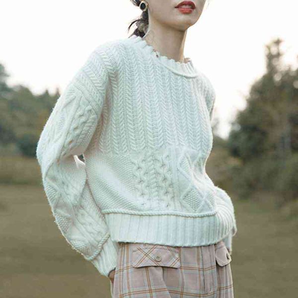 women's sweaters solid simple twist loose pullover sweater o-neck drop-shoulder long sleeve female autumn jumper fashion elegant rx41, White;black
women's sweaters solid simple twist loose pullover sweater o-neck drop-shoulder long sleeve female autumn jumper fashion elegant rx41, White;black