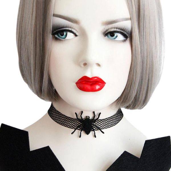 chokers sangdo women black color choker for halloween party gothic style spider necklace delicate makeup neckchain, Golden;silver
chokers sangdo women black color choker for halloween party gothic style spider necklace delicate makeup neckchain, Golden;silver