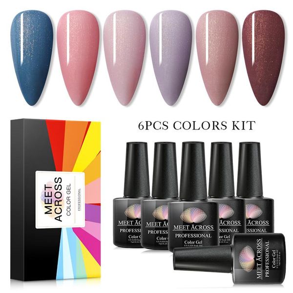 nail art kits meet across 6 pcs uv gel varnish set glitter polish for manicure gellak semi permanent hybrid nails
nail art kits meet across 6 pcs uv gel varnish set glitter polish for manicure gellak semi permanent hybrid nails