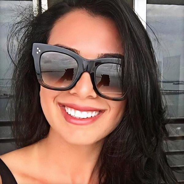 sunglasses vintage oversized women classic cat eye gradient sun glasses shades female luxury designer big uv400, White;black
sunglasses vintage oversized women classic cat eye gradient sun glasses shades female luxury designer big uv400, White;black