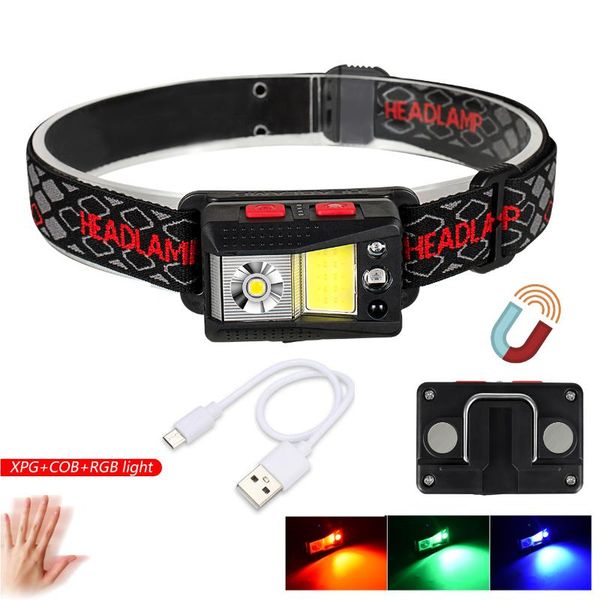 super bright induction xpg+cob+rgb headlights outdoor cycling lights usb rechargeable night running led strong headlamp headlamps
super bright induction xpg+cob+rgb headlights outdoor cycling lights usb rechargeable night running led strong headlamp headlamps