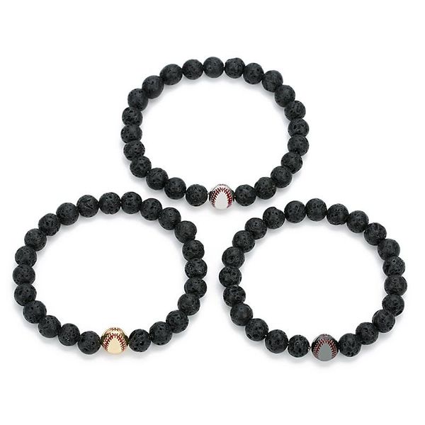 copper baseball ball charms bracelet 8mm black lava stone beads bracelet volcano diy essential oil diffuser bracelet wristband, Golden;silver
copper baseball ball charms bracelet 8mm black lava stone beads bracelet volcano diy essential oil diffuser bracelet wristband, Golden;silver