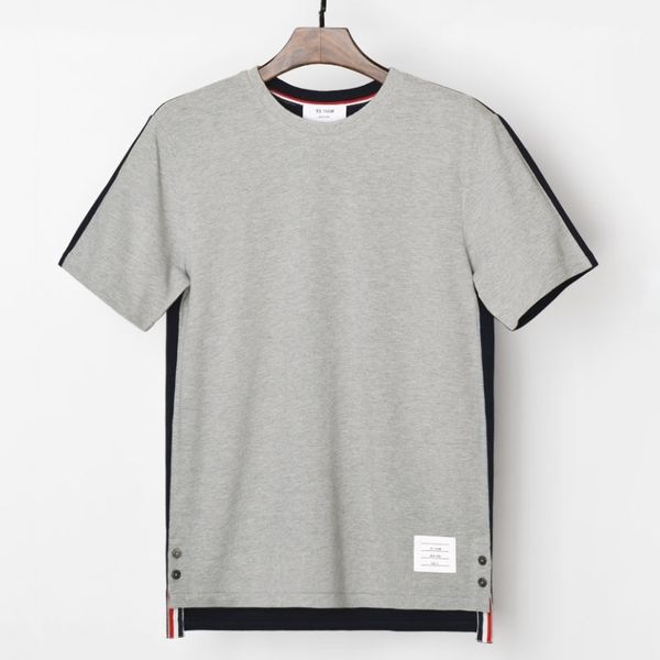 mengkou war handsome short sleeve t-shirt in summer before and after the new color contrast tb trend pure cotton sportswear men, White;black
mengkou war handsome short sleeve t-shirt in summer before and after the new color contrast tb trend pure cotton sportswear men, White;black