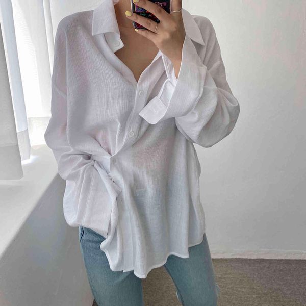 women's blouses & shirts hzirip streetwear oversize outwear chic ol all match sweet loose casual stylish office lady brief clothe x1c1, White
women's blouses & shirts hzirip streetwear oversize outwear chic ol all match sweet loose casual stylish office lady brief clothe x1c1, White