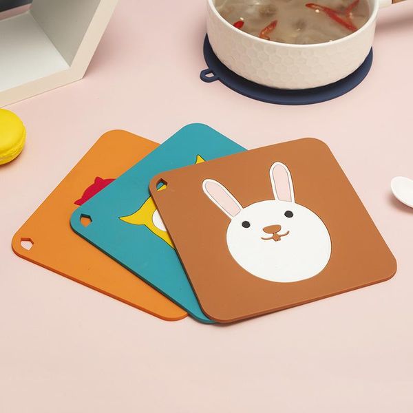 mats & pads creative cute placemat can be hung silicone thickened anti-scald dining table mat household cartoon heat insulation pad
mats & pads creative cute placemat can be hung silicone thickened anti-scald dining table mat household cartoon heat insulation pad
