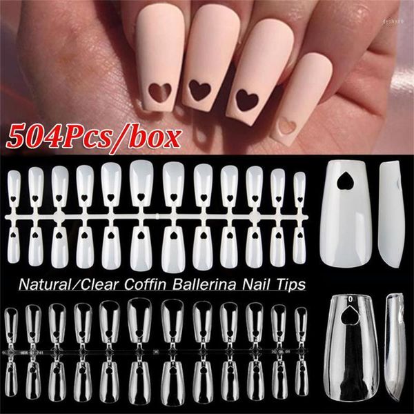 504pcs french false nail tips coffin heart hollow out sculpted clear natural full cover manicure nails extension tool1, Red;gold
504pcs french false nail tips coffin heart hollow out sculpted clear natural full cover manicure nails extension tool1, Red;gold