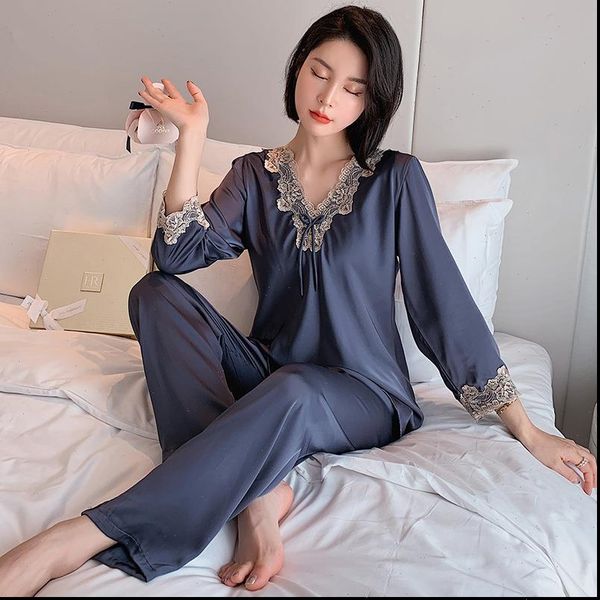 casual 2pcs satin pajamas womens sleepwears suit summer pyjamas intimate lingerie silky bathrobe lace shirt amp pants set, Black;red
casual 2pcs satin pajamas womens sleepwears suit summer pyjamas intimate lingerie silky bathrobe lace shirt amp pants set, Black;red
