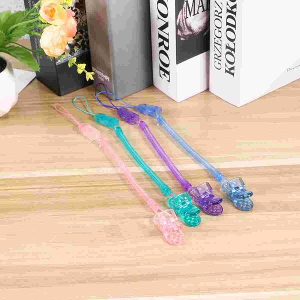 pacifiers# 4pcs clear silicone baby pacifier clips chain badge holdes for making straps blue purple and green
pacifiers# 4pcs clear silicone baby pacifier clips chain badge holdes for making straps blue purple and green