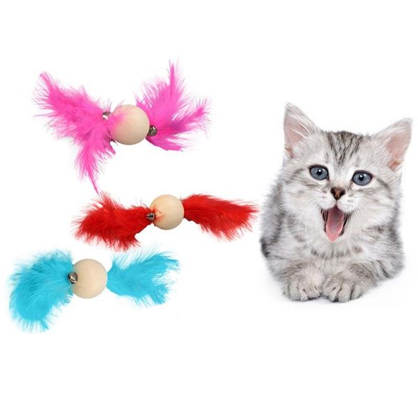 cat toys cats feather toy wooded ball with bell and colorful for interactive pet playing
cat toys cats feather toy wooded ball with bell and colorful for interactive pet playing