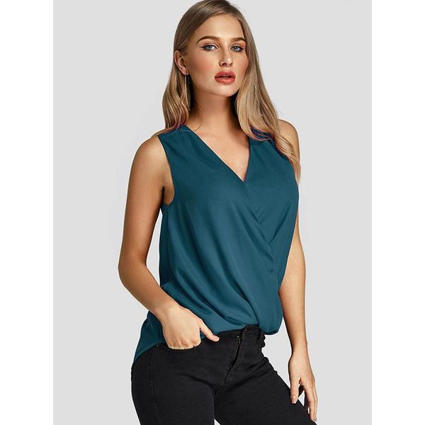 women's t-shirt spring summer solid color sleeveless casual loose v neck shirt clothing vest camiseta de manga corta, White
women's t-shirt spring summer solid color sleeveless casual loose v neck shirt clothing vest camiseta de manga corta, White