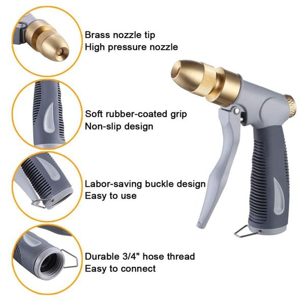 garden high pressure water gun nozzle washer spray car washing multi-function lawn flower watering tool equipments
garden high pressure water gun nozzle washer spray car washing multi-function lawn flower watering tool equipments