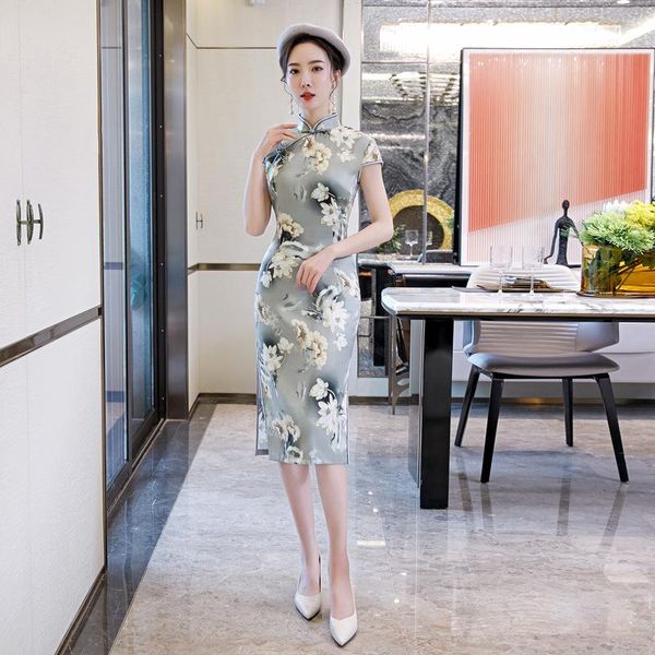 ethnic clothing traditional chinese women oriental elegant classic slim cheongsam satin long qipao lady banquet, Red
ethnic clothing traditional chinese women oriental elegant classic slim cheongsam satin long qipao lady banquet, Red