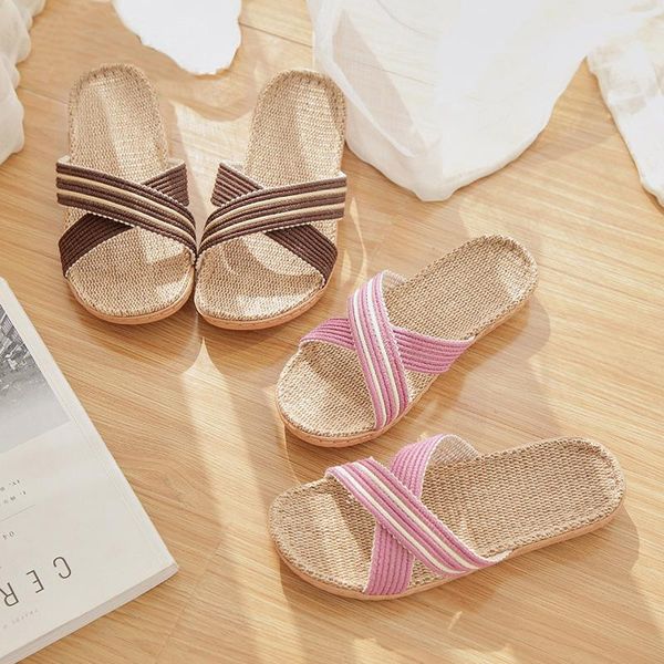 men's and women's couple's home slippers washed linen sweat-absorbent non-slip light super, Black
men's and women's couple's home slippers washed linen sweat-absorbent non-slip light super, Black