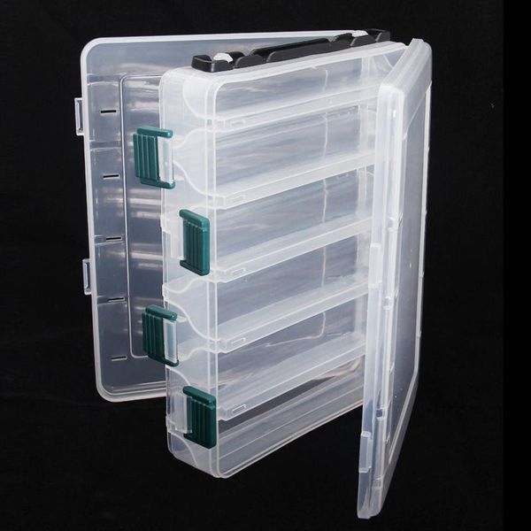 plastic fishing lure box double sided 10 compartments 20x17x5cm waterproof utility pesca bait accessories
plastic fishing lure box double sided 10 compartments 20x17x5cm waterproof utility pesca bait accessories