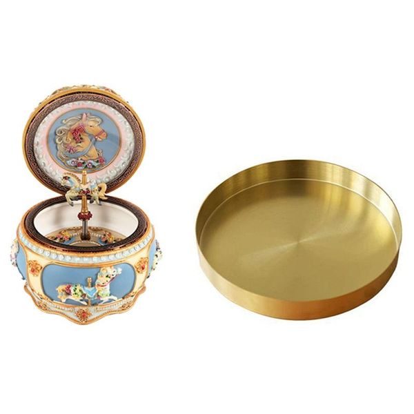 jewelry pouches, bags carousel music box with sound control led flash lights birthday round gold tray,metal decorative tray, Pink;blue
jewelry pouches, bags carousel music box with sound control led flash lights birthday round gold tray,metal decorative tray, Pink;blue