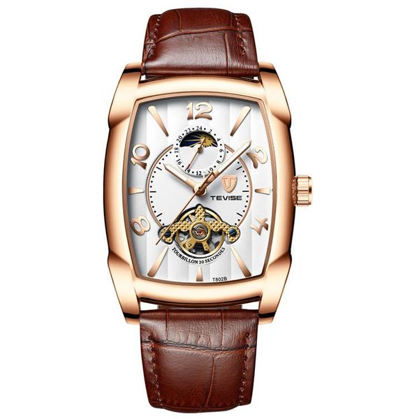 wristwatches 2021 fashion men's watch high-end tourbillon automatic mechanical rectangular belt business -q5, Slivery;brown
wristwatches 2021 fashion men's watch high-end tourbillon automatic mechanical rectangular belt business -q5, Slivery;brown